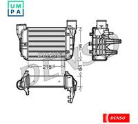 DENSO DIT02002 Intercooler, charger for AUDI,SEAT