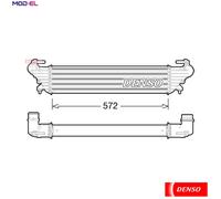CHARGE AIR COOLER DIT09114 FOR FIAT 312A2/199B6.000 0.9L 2cyl 500L 4cyl