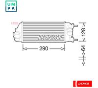 CHARGE AIR COOLER DIT09115 FOR FIAT 312 A2.000 0.9L 2cyl PANDA 199A1.000 1.2L