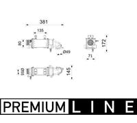 MAHLE Premium Line Charge Air Intercooler CI739000P