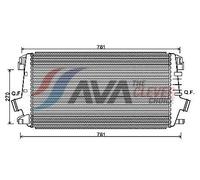 AVA Charge Air Intercooler OLA4550 for OPEL ASTRA (2010) 1.7 CDTI etc