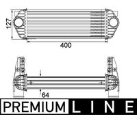 MAHLE Premium Line Charge air cooler CI168000P for FORD TRANSIT etc