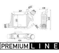 MAHLE CI 541 000P Intercooler