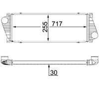 MAHLE ORIGINAL CI 18 000S Intercooler