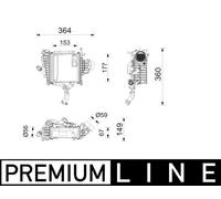 Charge Air Cooler Fits Mercedes CLE Convertible C-Class MAHLE CI 750 000P