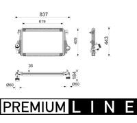 Charge Air Cooler Fits VW Amarok Platform/Chassis MAHLE CI 746 000P