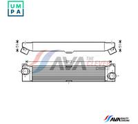 AVA COOLING SYSTEMS FTA4360 Intercooler