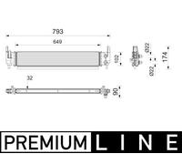 MAHLE Premium Line Radiator for water-cooled Intercooler CIR31000P