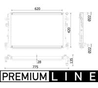 MAHLE CIR 38 000P Low Temperature Cooler, intercooler