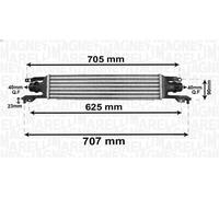 Charge Air Cooler MAGNETI MARELLI 351319204120 for CORSA D (S07) 1.3 2006-2014