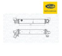 MAGNETI MARELLI CHARGE AIR COOLER 351319205450 FOR BMW MINI