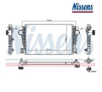 NISSENS Charge Air Intercooler 96258 for VW AMAROK (2010) 2.0 TDI/TDI BLUEMOTION