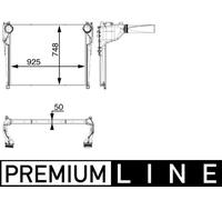 MAHLE CI34000P Charge Air Cooler Brazed Cooling Fins Fits MERCEDES-BENZ