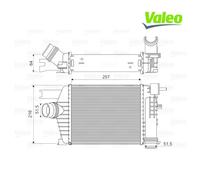 Charge Air Cooler VALEO 818343 For RENAULT, DACIA