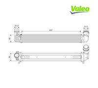Charge Air Cooler VALEO 818389 For RENAULT
