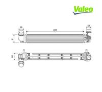 Charge Air Cooler VALEO 818878 For RENAULT