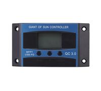 Charge Controller for Solar Panels, Solar Charge Controller, Solar Controller - Solar Panel Controller 12V-24V, 2 USB Ports, Renewable Energy Regulator, Intelligent Battery Controller