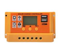 Charge Controllers for Solar Panels - 30A Dual USB Smart Controller for Solar Panel Battery 12V 24V,Inverter Regulator for Mobile Tablet Pc Rv Batteries - Renewable Energy
