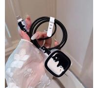 Charge Cover for Apple 40W Dynamic USB-C Power Adapter,Black-and-White Cat | TPU Charger Cable Cover Case Sleeve for iPhone 17/16/15 Pro/Max, for MacBook Air 13/13.6/15 inch M5 M4 M3 M2 chip