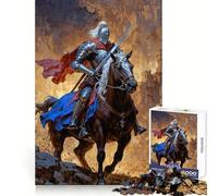 Charge of The Royal Knight 1000 Piece Jigsaw Puzzle for Adults Brain Stimulation Peaceful Hobby Premium Cut Birthday Present (38x52cm)