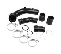 Charge Pipe Boost Pipe Cooling Kit, 3.0L N55 Engine, Turbocharger Intercooler Upgrade, Wear-Resistant Metal Plastic, Quick Install Non-Deforming, For F10 F12 F13 535i 640i