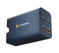 Chargeasap | 200W Omega USB-C GaN Charger | High-Speed GaN Technology Power Adapter for Laptops, Smartphones, Tablets | Fast Charging Travel Charger with Foldable Plug (Navy)