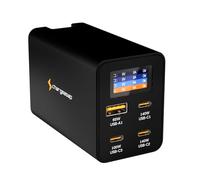 Chargeasap | 280W ZEUS USB-C GaN Charger | High-Speed Power Delivery Adapter for Laptops, Smartphones, Tablets | Fast Charging Travel Charger with Foldable Plug (Black)
