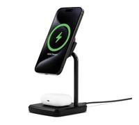 ChargeBase 2-in-1 Magnetic Wireless Charging Stand, Qi2 Compatible, Black