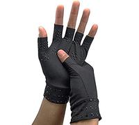 Chargen Arthritis Gloves Compression Gloves Fingerless Gloves Magnetic Anti-Arthritis Therapeutic Therapy Fingerless Gloves Relief Hand Pain Relief Heal Joints Relief (Black) 8*4*0.3