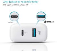 Charger 6A 33W USB-C USB QC 3.0 Power Supply for Apple Samsung Huawei Xiaomi
