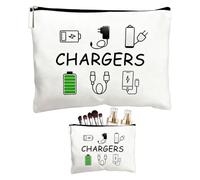 Charger Bag, 1PCS Polyester Cable Bag, Small Make up Bags, Suitable for Travellers, Friends, Sisters and Mothers