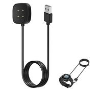 Charger Cable Compatible with Fitbit Versa 4/3 & Sense/Sense 2 Smartwatch, Replacement USB Charging Cables, Quick Charge Cords Precise Fit Smartwatch Chargers for Home and Travel Use (3.3ft)