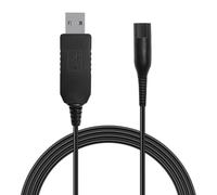 Charger Cable for Braun Shaver,12V USB Charging Cord for Braun Series 5, 3,9,7,1,3040s,3080S,B1200s,5544,5377 Razor Shaver,Epilator Silk-Epil 9, 7, 5 Beard Trimmer,Oral-B Toothbrush(Black)