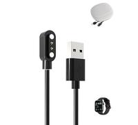 Charger Cable for DDXCAW P2 Smart Watch, 2 Pin 7.62mm USB Charger Cable,Magnetic Attachment,Fast Charging,Low Heat Generation,Lightweight,Durable,Portable Travel Silicone Storage Bag