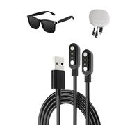 Charger Cable for Fagalil S4 AI Smart Glasses,toergy Fast Charging USB Cable with Magnetic Attachment,Durable Lightweight Design,Portable Silicone Travel Storage Bag Included