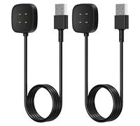 Charger Cable for Fitbit Versa 4/3, Sense 1/2 & for Google Pixel Watch 2/3 | 2 Pack 3.3Ft Usb Cables Replacement, FYOUNG for Fitbit Charger Versa 4 Charging Cables, Sense Charger Pixel 3 Charger Cord