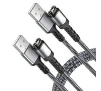 Charger Cable for Garmin Watch 1.2M 2Pack,Nylon Charging Power Cord Lead for Fenix 8 E 7 7S 7X 6 6S 6X Plus 5,Forerunner 570 970 965 955 265 255 245 55 45,Venu X1 3,Vivoactive 6,Approach S70,Quatix 8