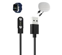 Charger Cable for LODIMEKE IDW26 Smart Watch,toergy Fast Charging USB Cable with Magnetic Attachment,Durable Lightweight Design,Portable Silicone Travel Storage Bag Included