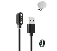 Charger Cable for RUIMEN H1 Smart Watch, 2 Pin 4.0mm USB Charger Cable,Magnetic Attachment,Fast Charging,Low Heat Generation,Lightweight,Durable,Portable Travel Silicone Storage Bag