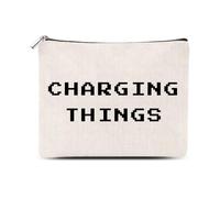Charger Cable Organizer Bag Case Pouch Small Airplane Travel Essentials Plugs Chargers Cord Electronics Case Storage Tech Bags Christmas Gifts for Traveller Gamer Business Vacation Travel Gadgets