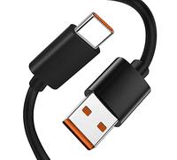 Charger Charging Cable Cord [Type USB-C, 3.3 ft] Fast Charge for Wireless Bluetooth Speakers Headphone Headset Earphone, and More (Black Orange)