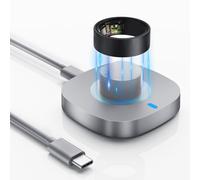 Charger Compatible with Ultrahuman Ring AIR, Portable Fast Charging Dock with USB-C Cable,Repalcement Charger for Ultrahuman Ring AIR,Compact Metal Design for Travel, Office, or Car Use-Size 8