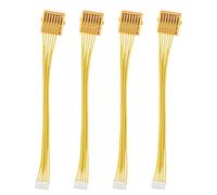 Charger Connector Terminal, 4Pcs 16.5 cm (6.49") Length Yellow Plastic Metal Charger Connector For 14.4V 18V Li-Ion Battery Systems