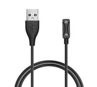 kwmobile USB Cable Charger Compatible with Polar Ignite 3 / Pacer/Pacer Pro/Vantage V3 / Vantage M3 Cable - Charging Cord for Smart Watch - Black