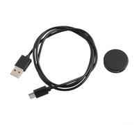 Charger Dock for Amazfit Active 2, Smartwatch Charging Station with 100cm USB Cable, Portable Travel Stand, Fast Charge Base Replacement, Black Desktop(base + wiring)