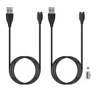 Charger for Garmin Approach S10 S12 S40 S42 S44 S50 S60 S62 S70, Replacement Charging Cable Plus a Grey Charger Port Anti Dust Plug for Garmin Approach Smart Watch (2 Pack)