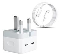 Charger For Honor Pad 10 35W Super Fast Dual USB C Wall Charger Plug with Foldable Power Adapter and Cable