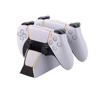 Charger for PS5 DualSense Fast PS5 Controller Charging Station Controller Charger with LED Indicator Fast Dualsense Charging Station Dock for Dual Playstation 5 Dualsense
