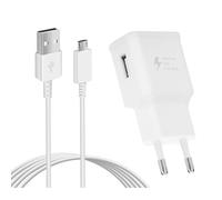 Charger for Samsung Fast Charging, Mains USB and 1.5 m Micro USB Cable Compatible with Galaxy S7 S6 Edge S5 S4 S3 J7 J5 J3 Note 5/4, Tab S Tab S2, Tablet, Redmi Note 5 6 Pro, Kindle, LG, PS4