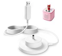 Charger for Tonies, Compatible with TonieBox Audio Player Charging Base Station, for Tonie Box Original Power Cord Replacement, 9V 1.8M Cable, USB Port White